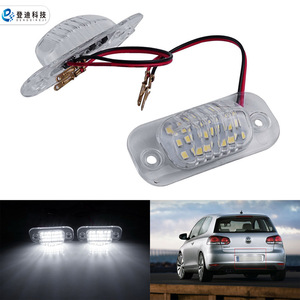 Lumière de plaque d'immatriculation LED pour Volkswagen Golf 3 Polo 6N Seat Ibiza 12V blanc 6000Lm coque transparente - Product Image 1