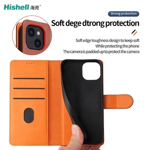 Custodie protettive per <span class=keywords><strong>Smartphone</strong></span> porta carte di credito con supporto singolo Flip <span class=keywords><strong>custodia</strong></span> per telefono in pelle tinta unita per iPhone 13 14 15 - Product Image 6