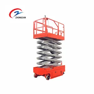Narrow mobile electric self-propelled hydraulic scissor lift aerial platform with good quality lifting platform