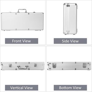 Étui de protection en aluminium avec plateaux pour tuiles de mahjong (tuiles non incluses, 2 pièces/ensemble, taille applicable 1,2 * 0,9 * 0,5 pouces) - Product Image 5