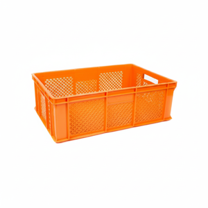 KE 250 Full Perforated <b>Plastic</b> <b>Crate</b> Virgin HDPE Heavy Duty Stackable Industrial Storage <b>Crate</b> for Agriculture and Harvest Use - Product Image 2