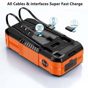 Batterie externe 30w 68000mah 100000mah avec câbles et <span class=keywords><strong>chargeur</strong></span> de batterie solaire sans fil avec <span class=keywords><strong>dynamo</strong></span> à manivelle - Product Image 4