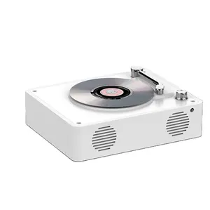 Pemutar Rekaman Turntable Nirkabel 3 Kecepatan dengan Speaker Bawaan dan USB Vintage Phonograph Audio Audio Portabel Yang Ditingkatkan