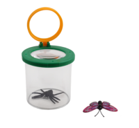 Loupe de poche éducative pour enfants avec loupe grossissante 5x et lentille de 40 mm