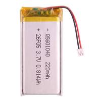 Batterie Lipo rechargeable d'usine 220 mAh 601040 3,7 V, batterie au lithium polymère pour souris