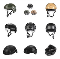 Jeu d'extérieur personnalisé Sûr de protection rapide noir casque tactique de sport pour adultes