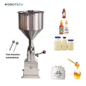 Stainless Manual Liquid Bottle Filling Machine for Cream Shampoo Cosmetic Liquid Paste Sauce Honey Filling machine made in CHINA