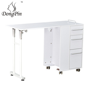 Dongpin Beauty Manicure <b>Table</b> 3432 White <b>Portable</b> With Drawers For Salon Use - Product Image 5