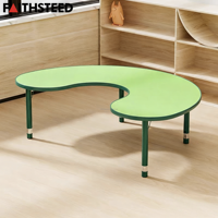 Table d'activités réglable en plastique robuste pour enfants, idéale pour la maternelle et les garderies