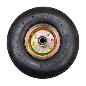 उच्च गुणवत्ता 10 इंच न्यूमेटिक कृषि रबर टायर 3.50-4 आकार बनाए गए लॉन मोवर हैंड ट्रॉली पहियों के लिए टिकाऊ पॉलीयूरेथेन - Product Image 4