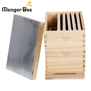 Mengerbee New 10-frame Australian Beehive <b>Box</b> 2 Layers Ventilated Lid 20mm Thickness New Zealand <b>Pine</b> Beekeeper Hive Home - Product Image 3
