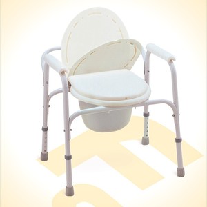 Chaise de commode Foshan Oriental FS810, chaise d'hôpital en plastique avec coussin en mousse - Product Image 1