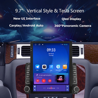 Radio de Coche Android con Pantalla Vertical Tesla de 9.7 Pulgadas, DSP, 4G/WiFi para GMC Yukon, Chevrolet Tahoe, Suburban 2006-2014, Navegación GPS