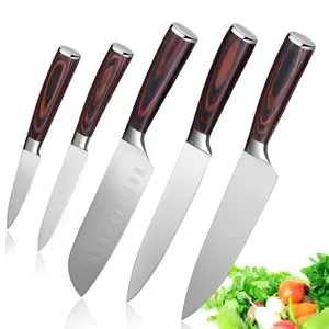 5PCS di Alta Qualità Tedesca del 1.4116 In Acciaio Inox Coltello Da Cucina Set