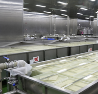Convoyeur automatique de superposition de moules à commande PLC, machine de fabrication de tofu de qualité alimentaire