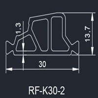 Barre d'isolation thermique en polyamide PA66 GF25 de 30 mm, directement de l'usine, pour porte et fenêtre en aluminium
