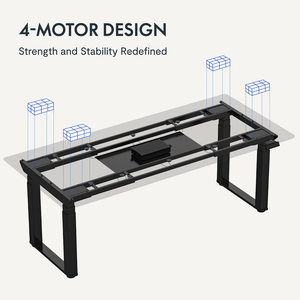 <span class=keywords><strong>FlexiSpot</strong></span> E7Q Premium - Cadre de bureau assis-debout à quatre moteurs, capacité de charge de 360 kg, bureau réglable en hauteur multi-usages, <span class=keywords><strong>table</strong></span> de réunion pour la maison et le bureau - Product Image 2