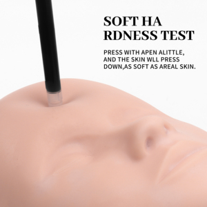 XIUSUZAKI Moule Modèle Humain Tête Formation Maquillage Modèle <span class=keywords><strong>Yeux</strong></span> En Caoutchouc, Cils Du Visage, Et Extension <span class=keywords><strong>De</strong></span> Cils Maquillage Pratique Tête - Product Image 6