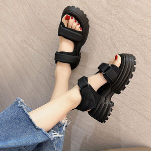 Sandalias Deportivas de Plataforma Estilo Casual para Mujer, Moda Verano 2025, Estilo Romano, Combinables con Todo, para la Playa, Estilo Cyber Celeb - Product Image 1