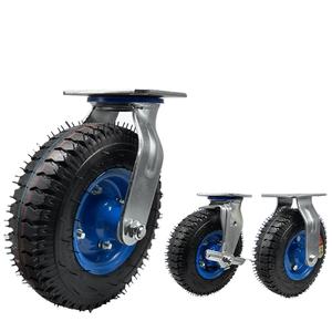 Pompe à <span class=keywords><strong>roue</strong></span> universelle <span class=keywords><strong>gonflable</strong></span> de 8 pouces 6 pouces 10 pouces Snack Wheel Roulettes de plaque de frein en caoutchouc pivotantes silencieuses pour camion de restauration - Product Image 2