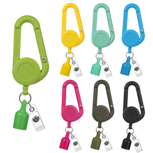 Porte-clés coloré RTS, briquet, ceinture, stylo, clip, boucle d'escalade rétractable, plastique ABS, porte-badge rétractable portable, yo-yo - Product Image 1