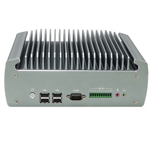 Không Quạt Công Nghiệp Mini PC Intel Core I5-7360U kép Lan 6x Com VGA + HD 9-36V điện áp rộng Linux - Product Image 2