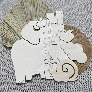 Niños niño elefante pared <span class=keywords><strong>madera</strong></span> <span class=keywords><strong>medidor</strong></span> altura medición regla crecimiento tabla guardería decoración baby shower nuevo regalo para Padres - Product Image 4