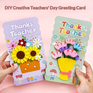 Tarjeta de Felicitación 3D de Alta Gama para el Día del Maestro, Tarjeta de Felicitación de Cartón para Niños, Flor Eterna Hecha a Mano, Regalo para Maestros de Jardín de Infancia - Product Image 3