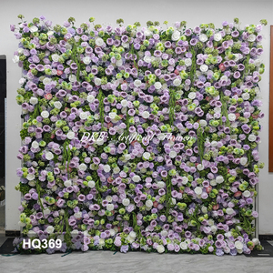DKB Wholesale Handmade 8ft X 8ft 3D Roll up Rose Flower <b>Wall</b> Backdrop <b>Panel</b> Large Artificial for Wedding Event Decor - Product Image 3