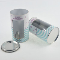 Emballage personnalisé de luxe en tube de carton cylindrique pour vêtements et chaussettes |   Boîte cadeau en matériau recyclé avec impression de logo et pelliculage mat