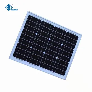 Panel surya terintegrasi diperkuat 30W ZW-30W-18V-2 pengisi daya sistem energi surya Mono 18V Panel surya laminasi