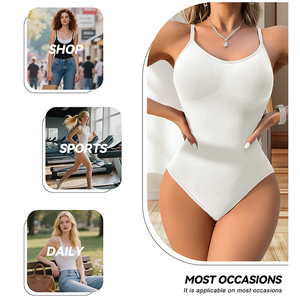 HBC Body gainant pour <span class=keywords><strong>femme</strong></span> en jersey, dos à bretelles, sans couture, respirant, écologique, effet ventre plat, séchage rapide - Product Image 3