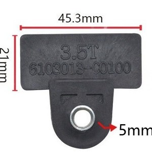N51 Window Support Bracket <b>Clip</b> 45.3mm X 21mm For General Motors Truck Glass Mounting - Product Image 4