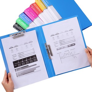 YJ A4 Đa Chức Năng Da Clip Tập Tin Dày Duy Nhất Đôi Sức Mạnh Cho Sinh Viên Kiểm Tra Tập Tin Giấy Lưu Trữ Văn Phòng Nguồn Cung Cấp - Product Image 5