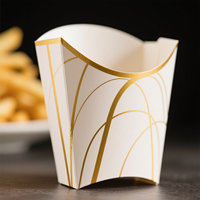 Boîte de frites à emporter avec logo imprimé personnalisé plateau de frites boîte de pépites de poulet frit emballage snack fast-food