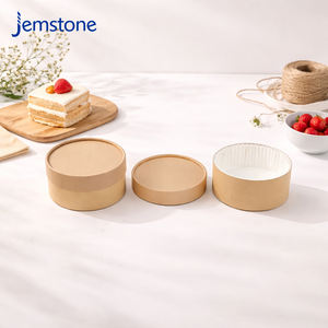 Caja de Cartón Ecológica de Lujo para Pastel Vasco, Envase de Tubo de Papel Kraft de Grado Alimenticio, Envase Personalizado para Pastel de Queso - Product Image 3