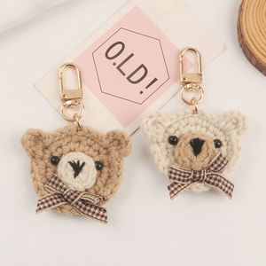 Mini Bear Toy Plush Bow Bear <b>Doll</b> Keychain Craft DIY <b>Accessory</b> Birthday Gifts Small Bear Key Chains Bag Charms - Product Image 2