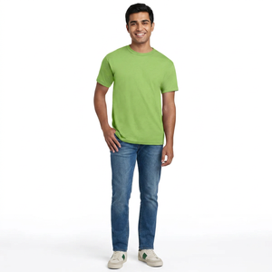 T-shirt basique blanc pour homme avec personnalisation, séchage rapide, nouveau graphisme, manches courtes, décontracté, été, coton, t-shirts unis - Product Image 1