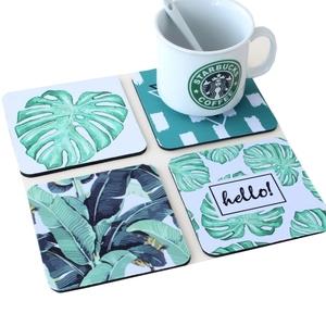 Cheap Coffee Restaurant Sublimation Bar Coasters Cardboard Water Absorbent Beer Custom Sublimation Mdf Coasters