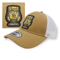 Gorras de Australia, venta al por mayor, parche bordado, gorras deportivas marrones de malla OEM personalizadas, gorra de camionero