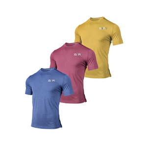 Camiseta de poliéster con logotipo personalizado de alta calidad, camiseta de poliéster transpirable para hombres, ejercicio físico diario - Product Image 4