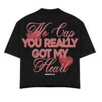 T-shirt pour homme « Awful Lot of Cough Syrup », 300 g/m², tricoté 100 % coton, coupe oversize, vierge, avec impression DTG et sérigraphie