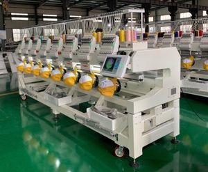 Hệ Thống Điều Khiển Máy Tính <span class=keywords><strong>Dahao</strong></span> Tốc Độ Cao 12 15 Kim Máy Thêu Phẳng Áo Sơ Mi 6 Đầu Chữ Lồng - Product Image 3