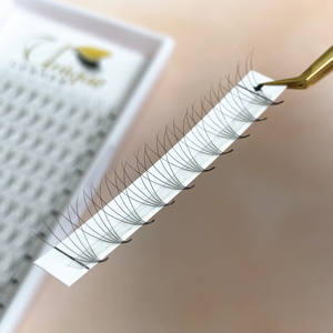 OEM 0.05mm 0.07mm Tige courte Ventilateurs préfabriqués Cils Volume Ventilateurs Votre propre nom Faux cils - Product Image 5