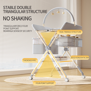 <span class=keywords><strong>Table</strong></span> <span class=keywords><strong>à</strong></span> <span class=keywords><strong>langer</strong></span> pliable multifonctionnelle <span class=keywords><strong>avec</strong></span> fonction de bain pour nouveau-nés - Product Image 5