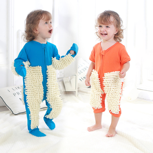 Nouvelles vadrouilles pour garçons et filles bébé coton rampant costume bébé onesie printemps été Europe et Amérique costume de vadrouille anti-sale - Product Image 2