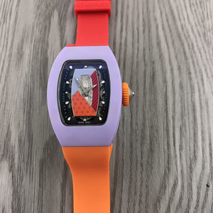 La dernière montre de mode pour femme, de luxe, de haute qualité, en céramique colorée, modèle 0701, à découpe géométrique, squelettée et étanche. - Product Image 1