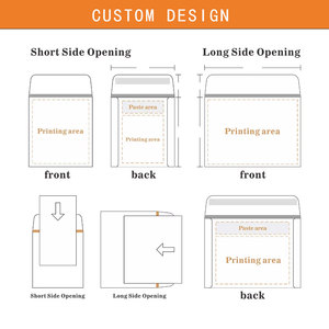 Usine personnalisée A3 <span class=keywords><strong>A4</strong></span> 12x15 <span class=keywords><strong>dos</strong></span> auto-joint pli rigide <span class=keywords><strong>enveloppe</strong></span> Kraft carton d'expédition expédition rester plat enveloppes d'emballage - Product Image 5