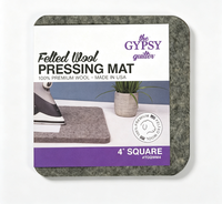 Tapis de pressage en laine naturelle portable, transfert rapide de la chaleur pour les quilteurs, la couture, les loisirs créatifs et l'usage domestique
