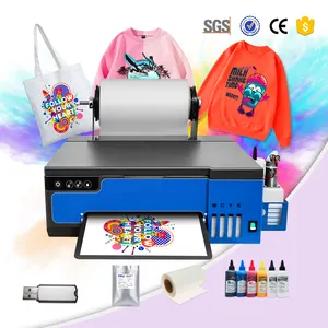 Impresora A4 Dtf, máquina de inyección de tinta automática de 21*30cm para A4 Pet Film DTF, máquina de impresión de camisetas DTF